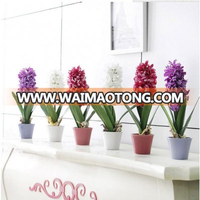 Hot style fabric artificial hyacinth bonsai forhome decoration