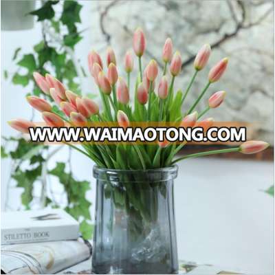 Hot sale real touch artificial tulip bouquet for home decoration