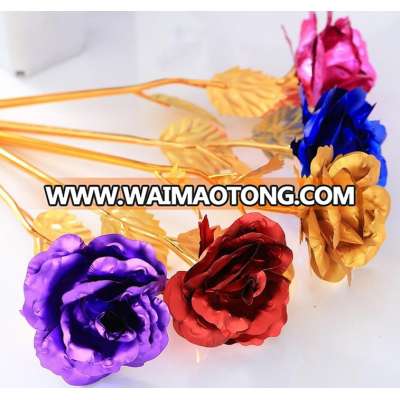 Wholesale 24k gold rose flowers/ gold foil rose