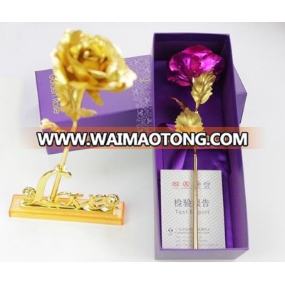 24k gold rose gifts/ 24k gold foil rose/ gold plated rose