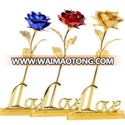 Mother's Day special gift 24K gold foil rose flower