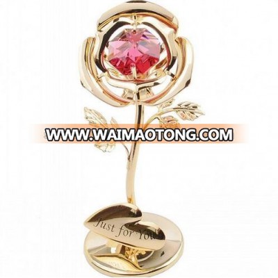 Valentine day gift for wife/ 24k gold rose