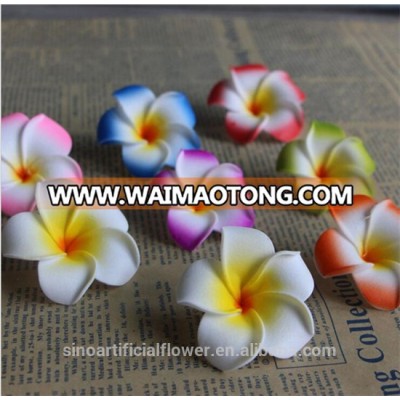 Wholesale Artificial Foam Frangipani Foam Plumeria Flowers With Clip