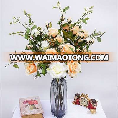 Hot sale silk artificial rose flower for home decoration