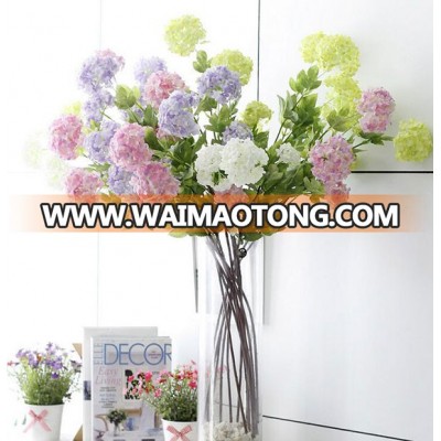 Wholesale 4 heads artificial little hydrangea for wedding