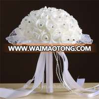 New Design Beautiful Artificial Foam Flowers Bride Wild Flower Bouquet for Wedding decoration