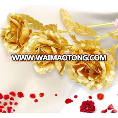 Valentines day gifts panty rose/ gold foil gifts/ gold plated rose