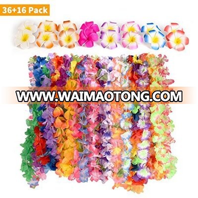 Wholesale Silk36pcs Hawaiian Leis and 16 pcs egg flowers of Party Decoration