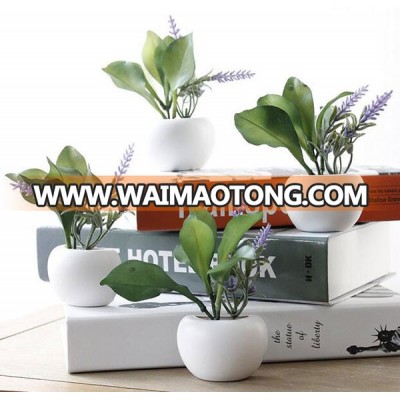 Hot sale plastic artificial succulent plant for fridge decoration