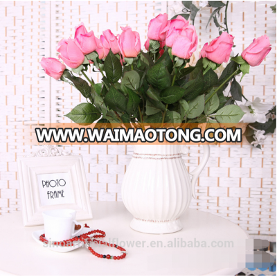 High quality real touch artificial rose flower for wedding decoration