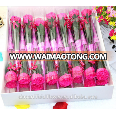 High quality soap artificial carnation flower for Mother''s day