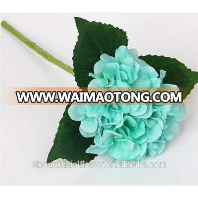 Factory cheap artificial silk hydrangea flowers for wedding