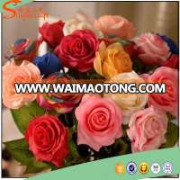 wholesale artificial rose plants and rose flower for wedding decoration