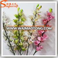 factory wholesale cheap chinese artificial dried wedding flower arrangements accessories silk orchid decoration flower