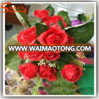 Guangzhou factory supply artificial flower rose bud artificial flower heads for decoration