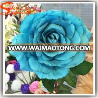 Cheap artificial blue rose flower wholesale