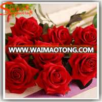 Cheap wholesale fake artificial plastic fake flower rose for sale home wedding decoration