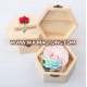 Factory sale bath rose soap flower with nice wood box the hotsale gift in Valentine's day