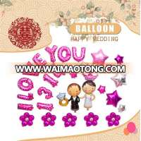 wholesale inflatable alphabet letter foil helium wedding stage decoration balloon