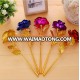 25cm Valentine's Day Women's Gift 24K Gold Plated Rose Flower Decoration Artificial Flowers For Mother's Day Friend Christmas